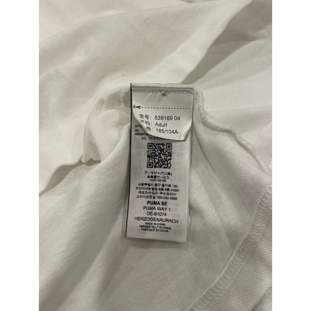 Puma Scuderia Ferrari Polo Shirt White Tan XL Mens Womens blokecore‎ sporty - Picture 6 of 8